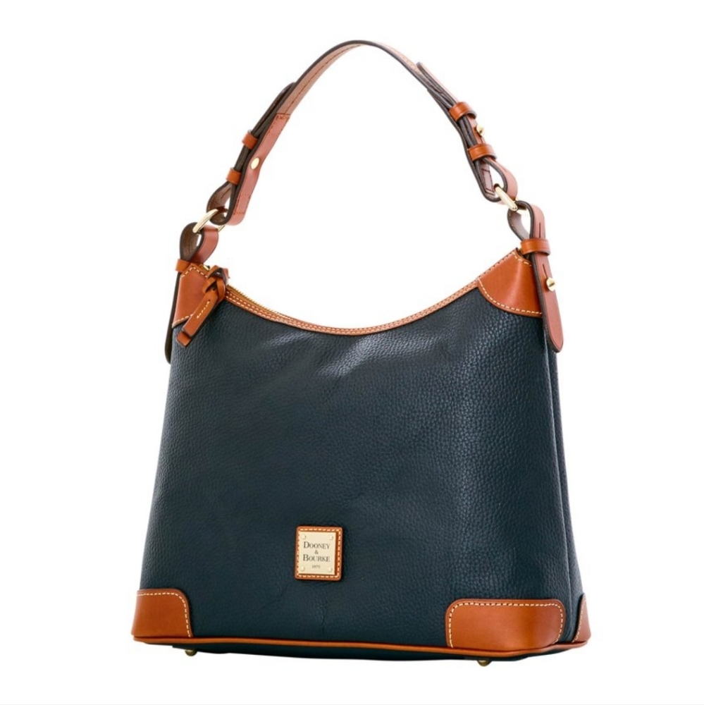 NWT Dooney Bourke Ocean Blue Florentine Soft Leather Hobo Bag!